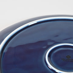 Navy Blue Round Plate L