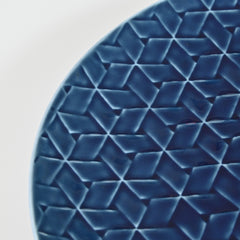 Navy Blue Round Plate L