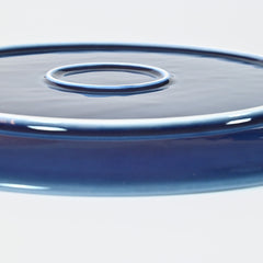 Navy Blue Round Plate L