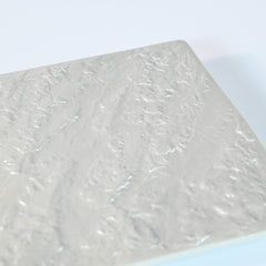 Silver Rock Surface Long Plate