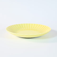 Kasumi Yellow Round Plate