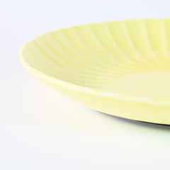 Kasumi Yellow Round Plate