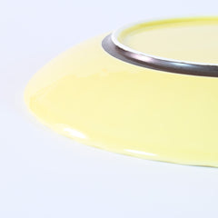 Kasumi Yellow Round Plate