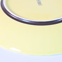 Kasumi Yellow Round Plate