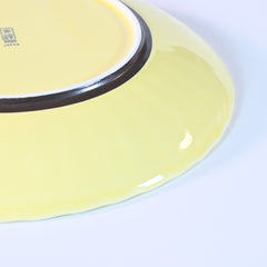 Kasumi Yellow Round Plate