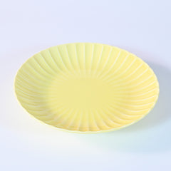 Kasumi Yellow Round Plate