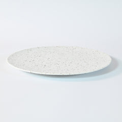 White Granite  Mino Ware Flat Plate