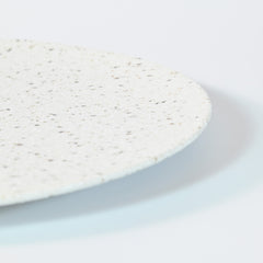 White Granite  Mino Ware Flat Plate