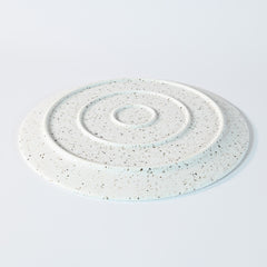 White Granite  Mino Ware Flat Plate