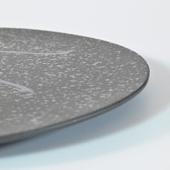 Stella Black Sprinkling  Mino Ware Flat Plate