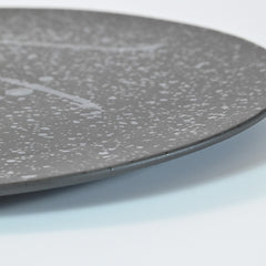 Stella Black Sprinkling  Mino Ware Flat Plate