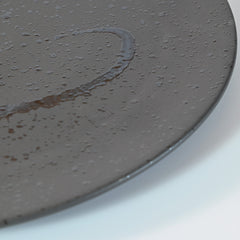 Stella Black Sprinkling  Mino Ware Flat Plate