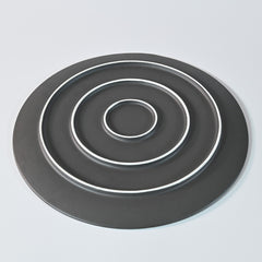 Stella Black Sprinkling  Mino Ware Flat Plate