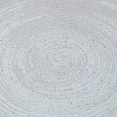 Gray Whirlpool Patterned Mino Ware Flat Plate