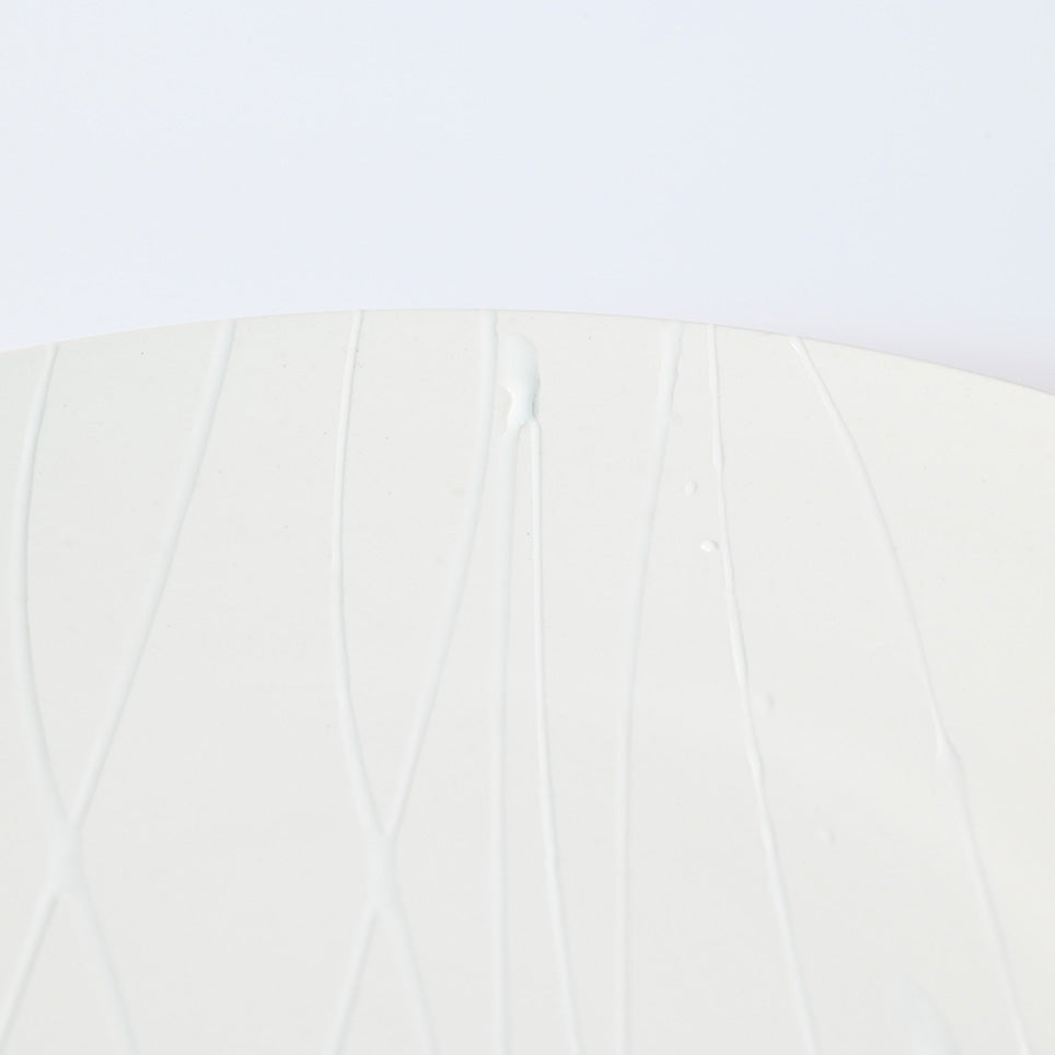 Araragi White Round Plate