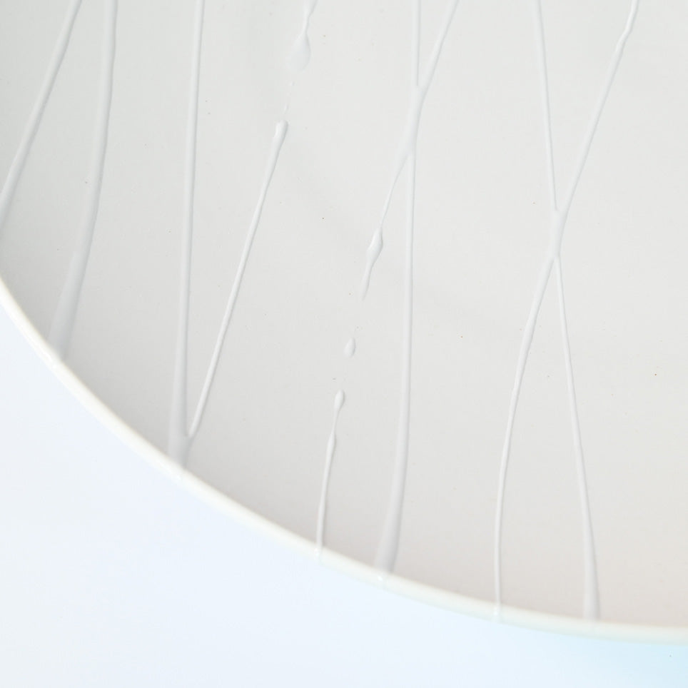 Araragi White Round Plate